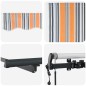 vidaXL Tenda Retrattile Automatica a Strisce Multicolore 400x300 cm vidaXL Tenda Retrattile Automatica a Strisce Multicolore 400x300 cm