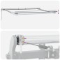 vidaXL Tenda Retrattile Automatica a Strisce Multicolore 400x300 cm vidaXL Tenda Retrattile Automatica a Strisce Multicolore 400x300 cm