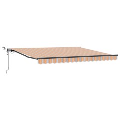 vidaXL Tenda Retrattile Automatica con Strisce Multicolori 400x300 cm