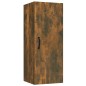 Mobile Pensile Muro Rovere Fumo 34,5x34x90 cm Legno Multistrato Mobile Pensile Muro Rovere Fumo 34,5x34x90 cm Legno Multistrato