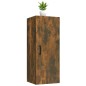Mobile Pensile Muro Rovere Fumo 34,5x34x90 cm Legno Multistrato Mobile Pensile Muro Rovere Fumo 34,5x34x90 cm Legno Multistrato