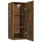 Mobile Pensile Muro Rovere Fumo 34,5x34x90 cm Legno Multistrato Mobile Pensile Muro Rovere Fumo 34,5x34x90 cm Legno Multistrato