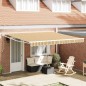 vidaXL Tenda elettrica retrattile a righe multicolore 400 x 300 cm vidaXL Tenda elettrica retrattile a righe multicolore 400 x 300 cm