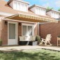 vidaXL Tenda elettrica retrattile a righe multicolore 400 x 300 cm vidaXL Tenda elettrica retrattile a righe multicolore 400 x 300 cm