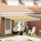 vidaXL Tenda da sole manuale retrattile a righe multicolori 400x300 cm vidaXL Tenda da sole manuale retrattile a righe multicolori 400x300 cm