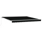 vidaXL Tenda da sole manuale retrattile nera 400x300 cm di vidaXL Tenda da sole manuale retrattile nera 400x300 cm di
