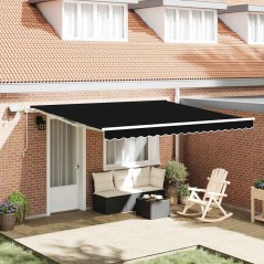 vidaXL Tenda with Nero 400 × 300 cm Nero