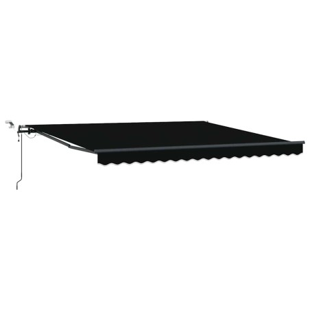 vidaXL Tenda retrattile automatica con LED nera 400x300 cm