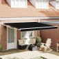vidaXL Tenda Manuale Retrattile Nera 400x300 cm di vidaXL Tenda Manuale Retrattile Nera 400x300 cm di