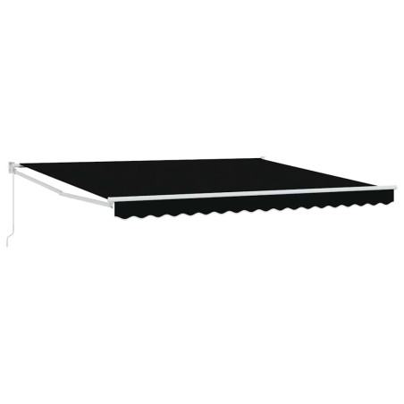 vidaXL Tenda Manuale Retrattile Nera 400x300 cm di