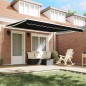 vidaXL Tenda Manuale Retrattile Nera 400x300 cm di vidaXL Tenda Manuale Retrattile Nera 400x300 cm di