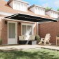 vidaXL Tenda da sole retrattile automatica nera 400x300 cm di vidaXL Tenda da sole retrattile automatica nera 400x300 cm di