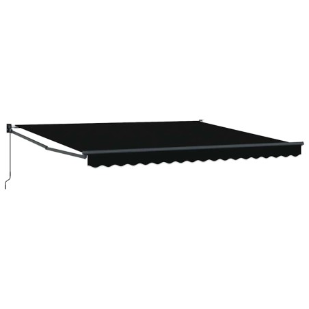 vidaXL Tendalino Manuale Retrattile Nero 400 x 300 cm