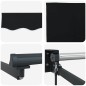 vidaXL Tendalino Manuale Retrattile Nero 400 x 300 cm vidaXL Tendalino Manuale Retrattile Nero 400 x 300 cm