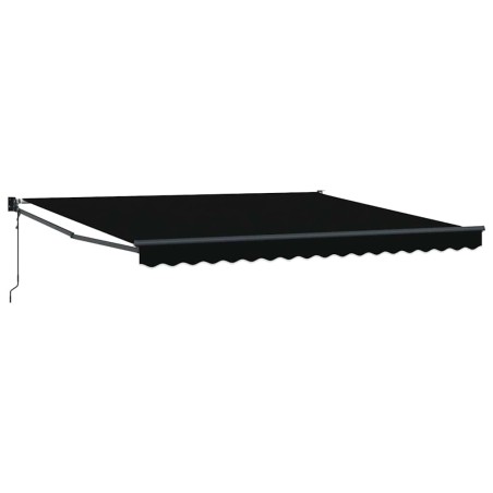 vidaXL Tenda da sole automatica retrattile nera 400x300 cm di