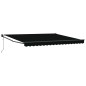 vidaXL Tenda da sole automatica retrattile nera 400x300 cm di