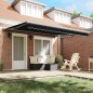 vidaXL Tenda da sole automatica retrattile nera 400x300 cm vidaXL Tenda da sole automatica retrattile nera 400x300 cm