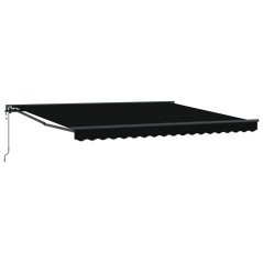 vidaXL Tenda Retrattile Nero 400x300 cm
