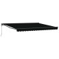 vidaXL Tenda Retrattile Nero 400x300 cm vidaXL Tenda Retrattile Nero 400x300 cm