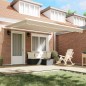 vidaXL Tenda da sole retrattile manuale beige 400x300 cm vidaXL Tenda da sole retrattile manuale beige 400x300 cm