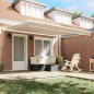 vidaXL Tenda da sole retrattile manuale Beige 400x300 cm vidaXL Tenda da sole retrattile manuale Beige 400x300 cm