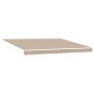 vidaXL Tenda da sole retrattile manuale Beige 400x300 cm vidaXL Tenda da sole retrattile manuale Beige 400x300 cm