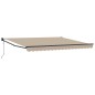 vidaXL Tenda Retrattile Automatica Beige 400x300 cm vidaXL Tenda Retrattile Automatica Beige 400x300 cm