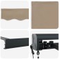 vidaXL CasaXL Tenda da sole automatica avvolgibile Beige 400 x 300 cm