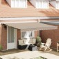 vidaXL Tenda Retrattile Beige 400x300 cm vidaXL Tenda Retrattile Beige 400x300 cm