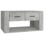 Tavolino da Salotto Grigio Cemento 80x50x40cm Legno Multistrato Tavolino da Salotto Grigio Cemento 80x50x40cm Legno Multistrato