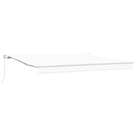 vidaXL Tenda Retrattile Manuale Bianca 400x300 cm