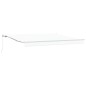 vidaXL Tenda Retrattile Manuale Bianca 400x300 cm vidaXL Tenda Retrattile Manuale Bianca 400x300 cm