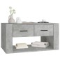 Tavolino da Salotto Grigio Cemento 80x50x40cm Legno Multistrato Tavolino da Salotto Grigio Cemento 80x50x40cm Legno Multistrato