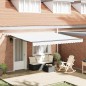 Tenda Retrattile Automatica vidaXL con LED Bianca 400x300 cm Tenda Retrattile Automatica vidaXL con LED Bianca 400x300 cm