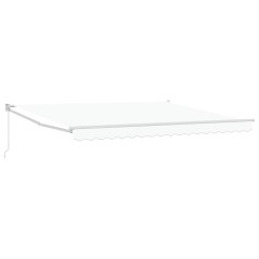 vidaXL Tenda Manuale Retrattile Bianca 400x300 cm