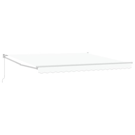 vidaXL Tenda Manuale Retrattile Bianca 400x300 cm