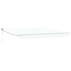 vidaXL Tenda Retrattile Automatica Bianca 400x300 cm