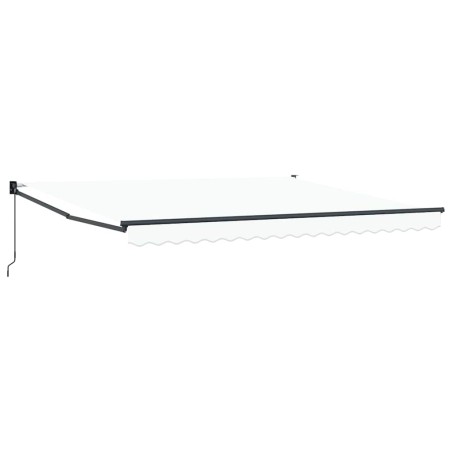 vidaXL Tenda Retrattile Manuale Bianca 400x300 cm