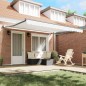 vidaXL Tenda Retrattile Manuale Bianca 400x300 cm vidaXL Tenda Retrattile Manuale Bianca 400x300 cm