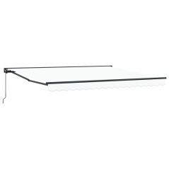 vidaXL Tenda Retrattile Bianco 400x300 cm