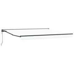 vidaXL Tenda Retrattile Bianco 400x300 cm