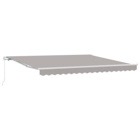 Tenda retrattile manuale vidaXL grigia chiara 400x300 cm