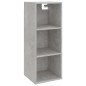 Armadietto Muro Grigio Cemento 34,5x32,5x90cm Legno Multistrato Armadietto Muro Grigio Cemento 34,5x32,5x90cm Legno Multistrato