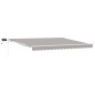 vidaXL Tenda ritirabile grigio chiaro with Grigio chiaro 400 × 300 cm