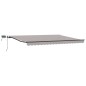 vidaXL Tenda Retrattile Manuale con LED Grigio Chiaro 400x300 cm vidaXL Tenda Retrattile Manuale con LED Grigio Chiaro 400x300 cm