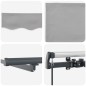vidaXL Tenda Retrattile Manuale con LED Grigio Chiaro 400x300 cm vidaXL Tenda Retrattile Manuale con LED Grigio Chiaro 400x300 cm