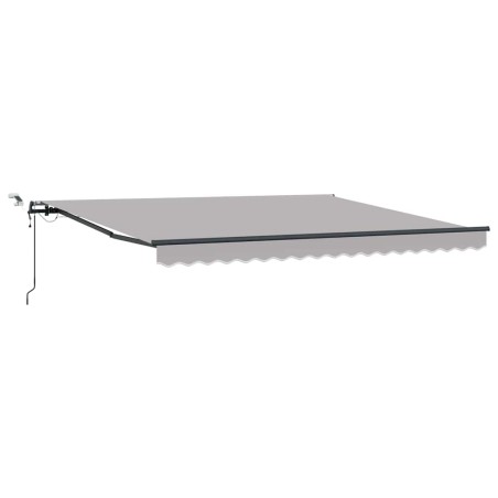 Tenda retrattile automatica vidaXL grigio chiaro 400x300 cm