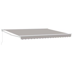 Tenda Retrattile Manuale vidaXL Grigia 400x300 cm