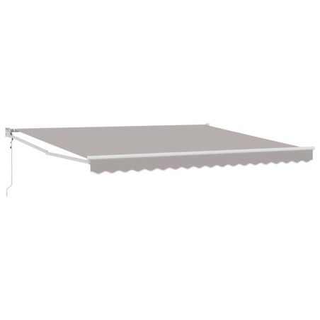 vidaXL Tenda Retrattile Automatica Grigia 400x300 cm