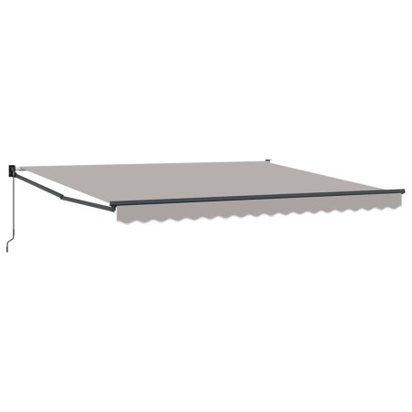 vidaXL Tenda Retrattile Manuale Grigia Chiara 400x300 cm